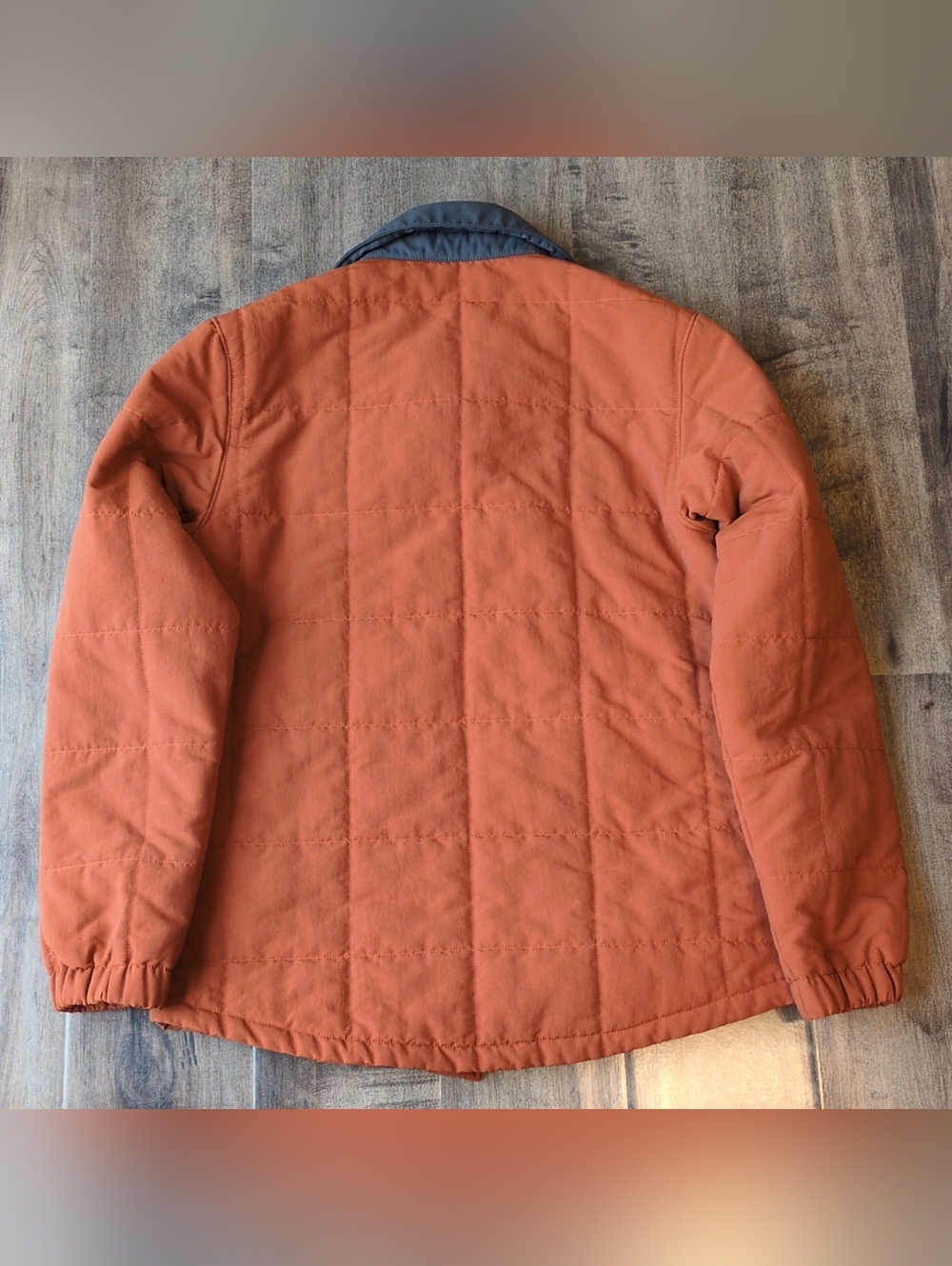 Patagonia Boys XL Isthmus Quilted Shirt Jacket Orange Shacket - Picture 2 of 9